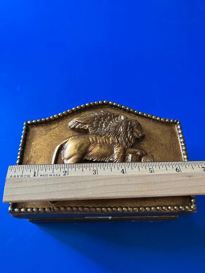 Деревянный держатель для писем St. Mark Lion, бронзовый/золотой цвет - Изображение 4 из 4