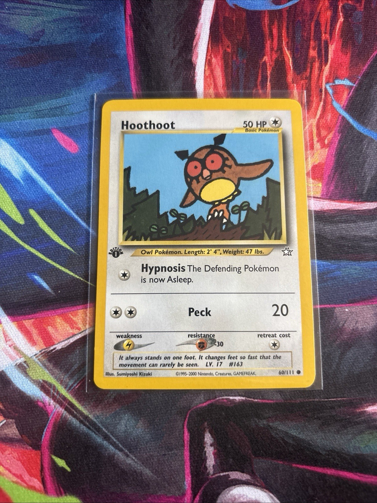Pokemon Hoothoot 60/111 - NM - 1st Edition Neo Genesis 2000 - Common