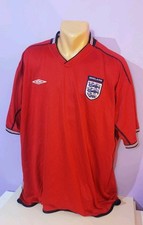 ENGLAND 2002-2004 REVERSIBLE away football SHIRT jersey UMBRO SIZE XXL ADULT 