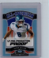 Jaivon Heiligh 2024 Leaf Football 1/1 Pre Production Proof