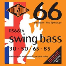 Rotosound RS66LA Swing Bass 66 Stainless Steel Bass Guitar Strings 30 50 65 ...