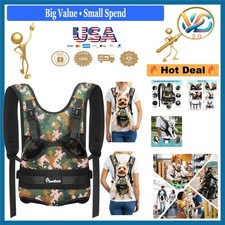 Pet Dog Front Carrier Backpack for Small Medium Dogs Camouflage Adjustable
