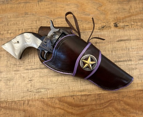 Mounted Shooting Holster For A Colt Single Action Army. Fit Up To 5 1/2 Barrel