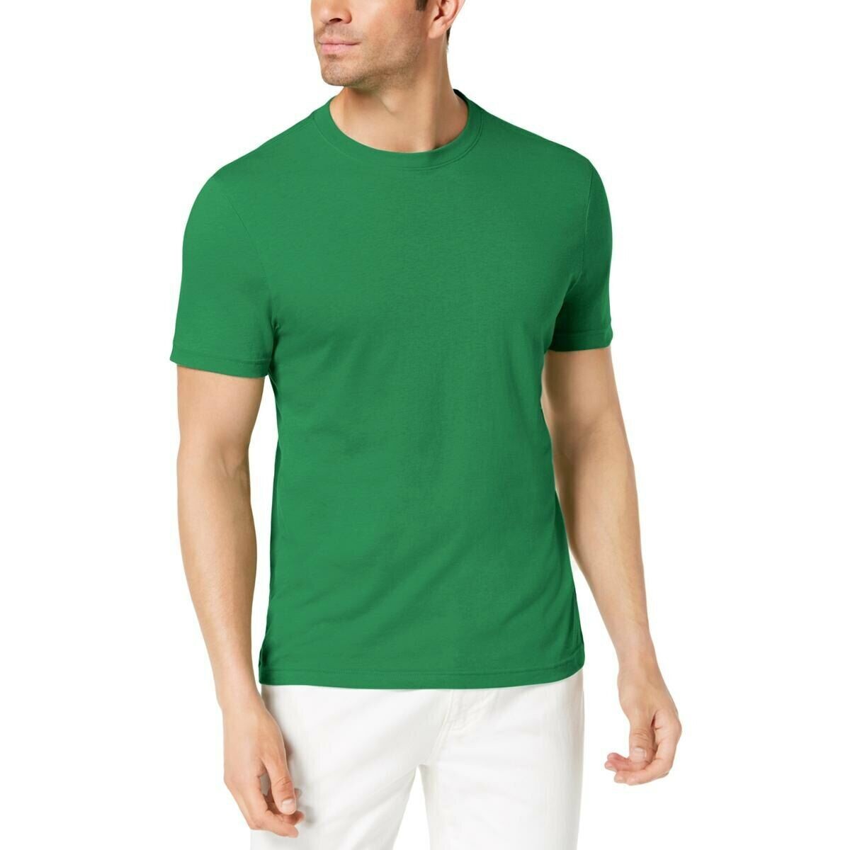 Клубная мужская футболка Big - Tall из хлопка с круглым вырезом горловины 3XL зеленого цвета NWT 2990₽