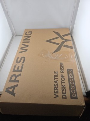 ARES WING GOG1001SBK Versatile Desktop Riser NIB
