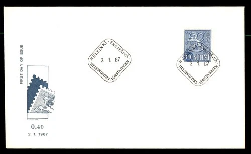 Mayfairstamps Finland FDC 1967 Lion With Crown Symol First Day Cover aax_54929