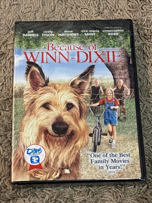 #ad Because of Winn Dixie DVD One Of The Best Family Movies 2005 Brand New amp; Sealed $4.44