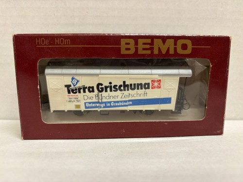 BEMO H0m Gbk 5608 gedecker Güterwagen RhB Terra Grischuna 2283 128 | Zustand: Gebraucht