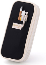 Big Capacity Pencil Case Large Pencil Pouch Stationery Pen Bag for Teen Girls-Bl