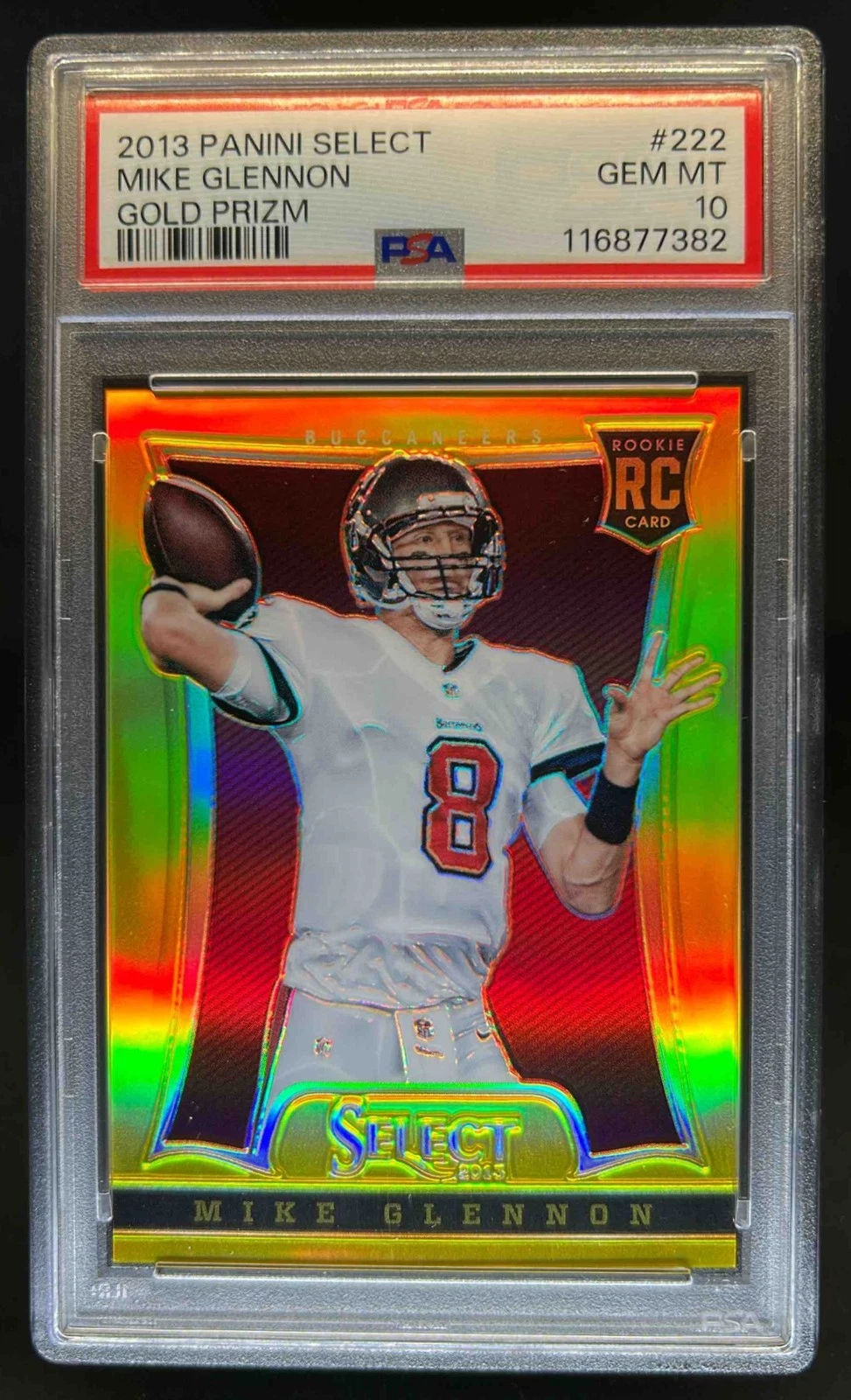 Mike Glennon Panini Select #222 Gold Prizm