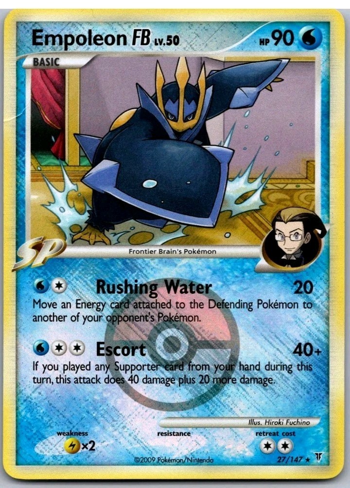 Pokemon TCG Empoleon FB 27/147 Supreme Victors Crosshatch League Promo NM