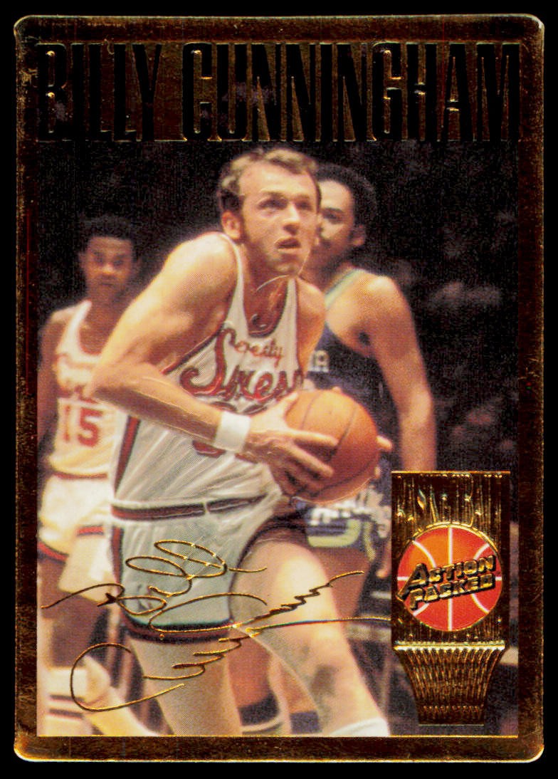 1995 Action Packed Hall of Fame Billy Cunningham 6 Philadelphia 76ers
