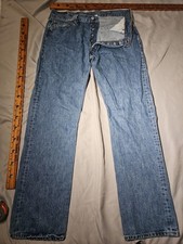 Vtg Levis 501 Jeans Mens 38x34 Blue Denim Button Fly Casual Western Pants Y2k