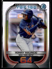 2021 Bowman #BTP-64 Ronny Mauricio Bowman Scouts Top 100 Baseball Card 1402A