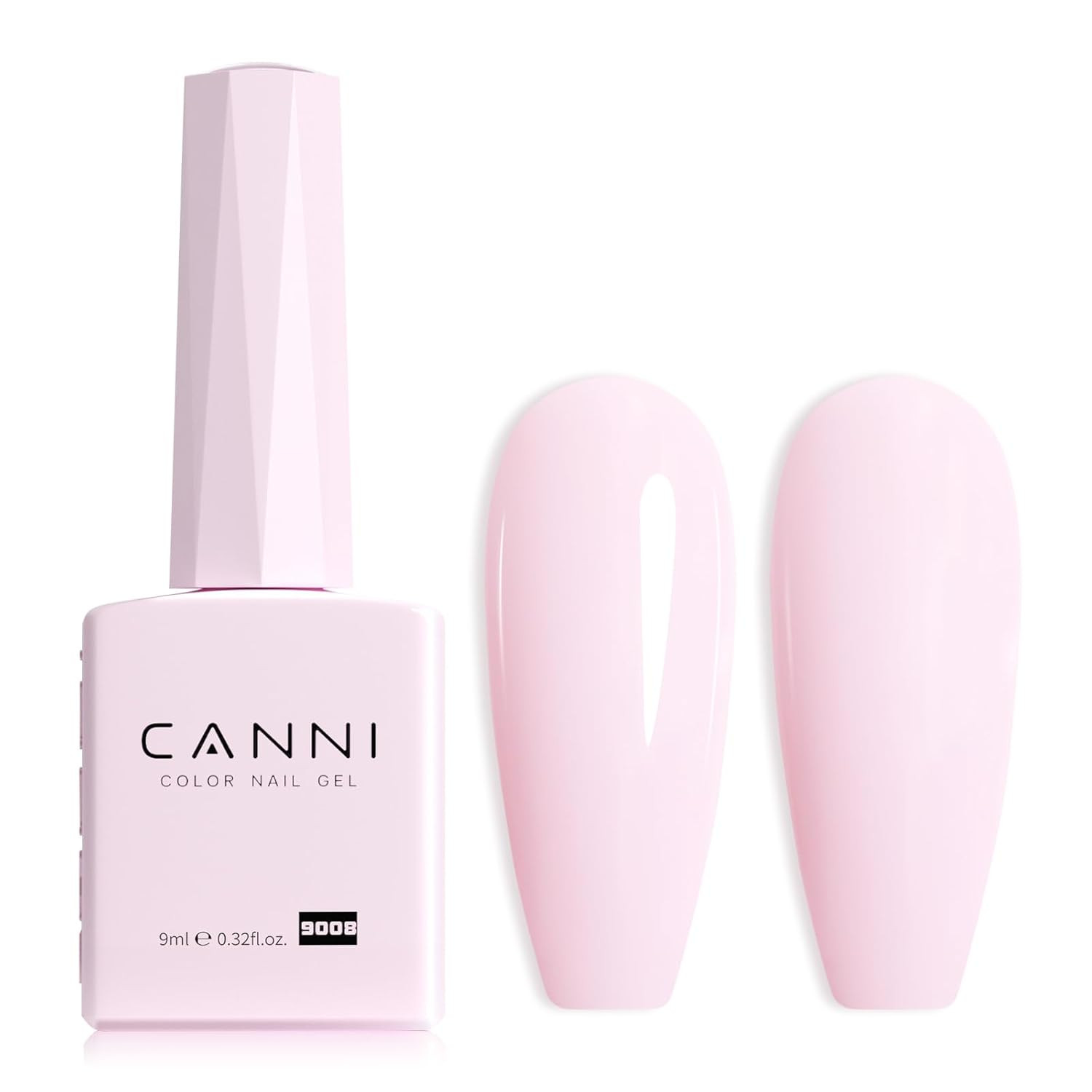 Light Pink Gel Nail Polish, 1Pcs Baby Pink Gel Polish Soft Pale Color High Gloss
