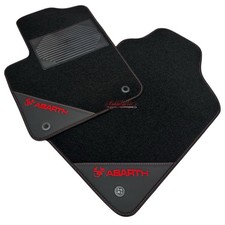 TAPPETINI ANTERIORI IN MOQUETTE VELOUR ANTISCIVOLOI FIAT 500 ABARTH
