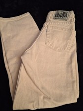 Levi's SilverTab Jeans Youth Sz 10 SLIM Light Wash Denim Pants Ivory.