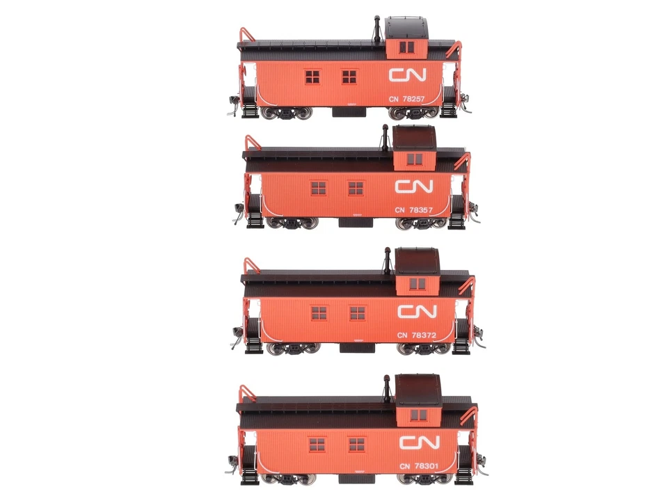 True Line Trains 301206 HO CN Offset-Cupola Wood Van (Caboose) (Set of 4) LN/Box - Image 4 of 4