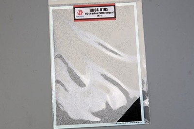 Hobby Design HD04 0195 124 Carbon Pattern Decal M Used