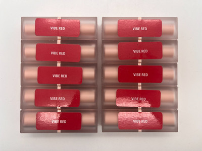 10x REVOLUTION BEAUTY LASTING KISS LIPSTICK VIBE RED SEALED MR 800