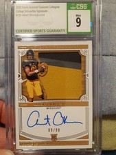 2020 Panini National Treasures Silhouette Signatures #128 Albert Okwuegbunam