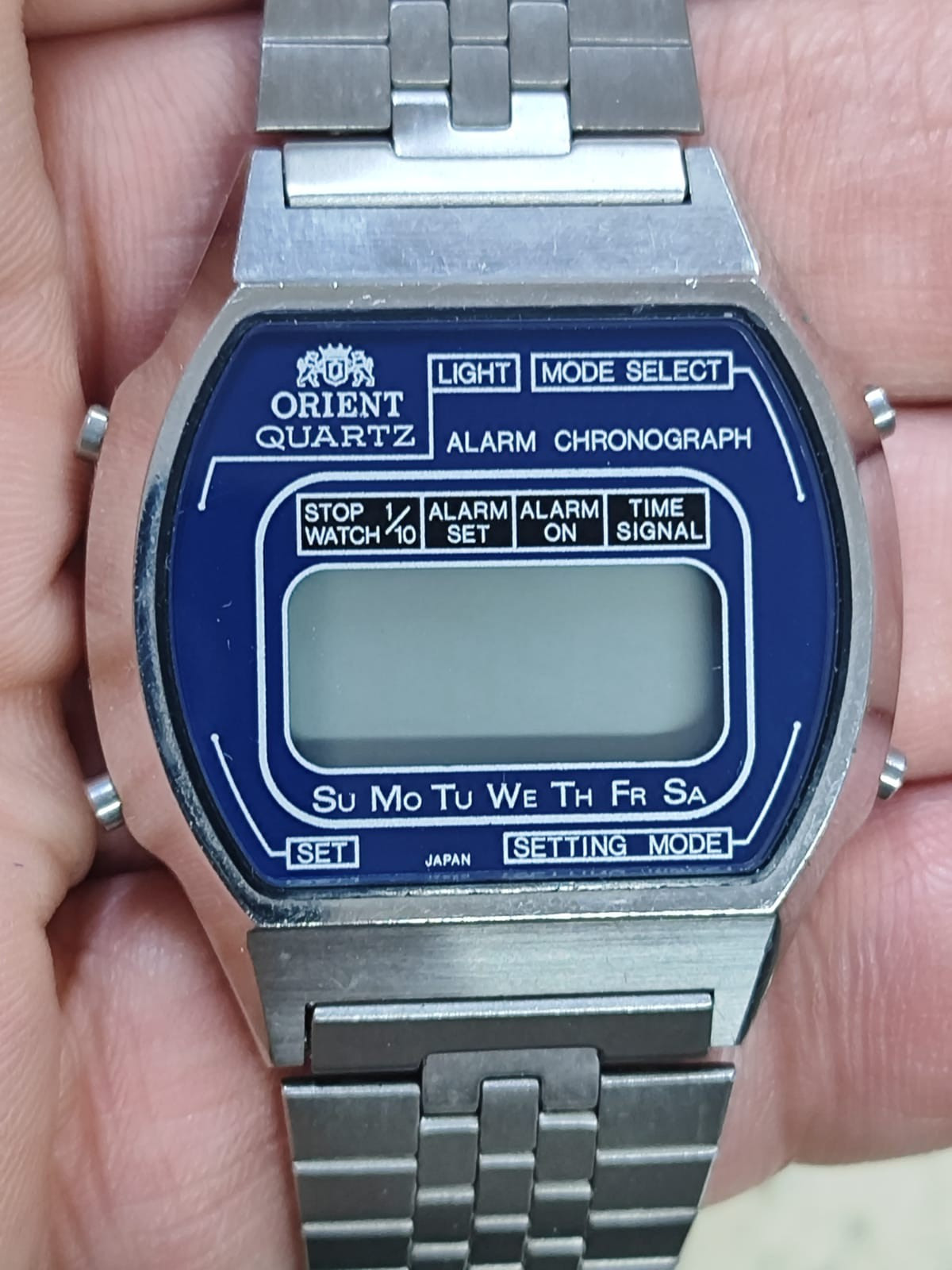 Rare Digital JDM Quartz 740110-40 Vintage Sports Men’s Watch TE NOS 1970s Orient - vintagewatches.pk