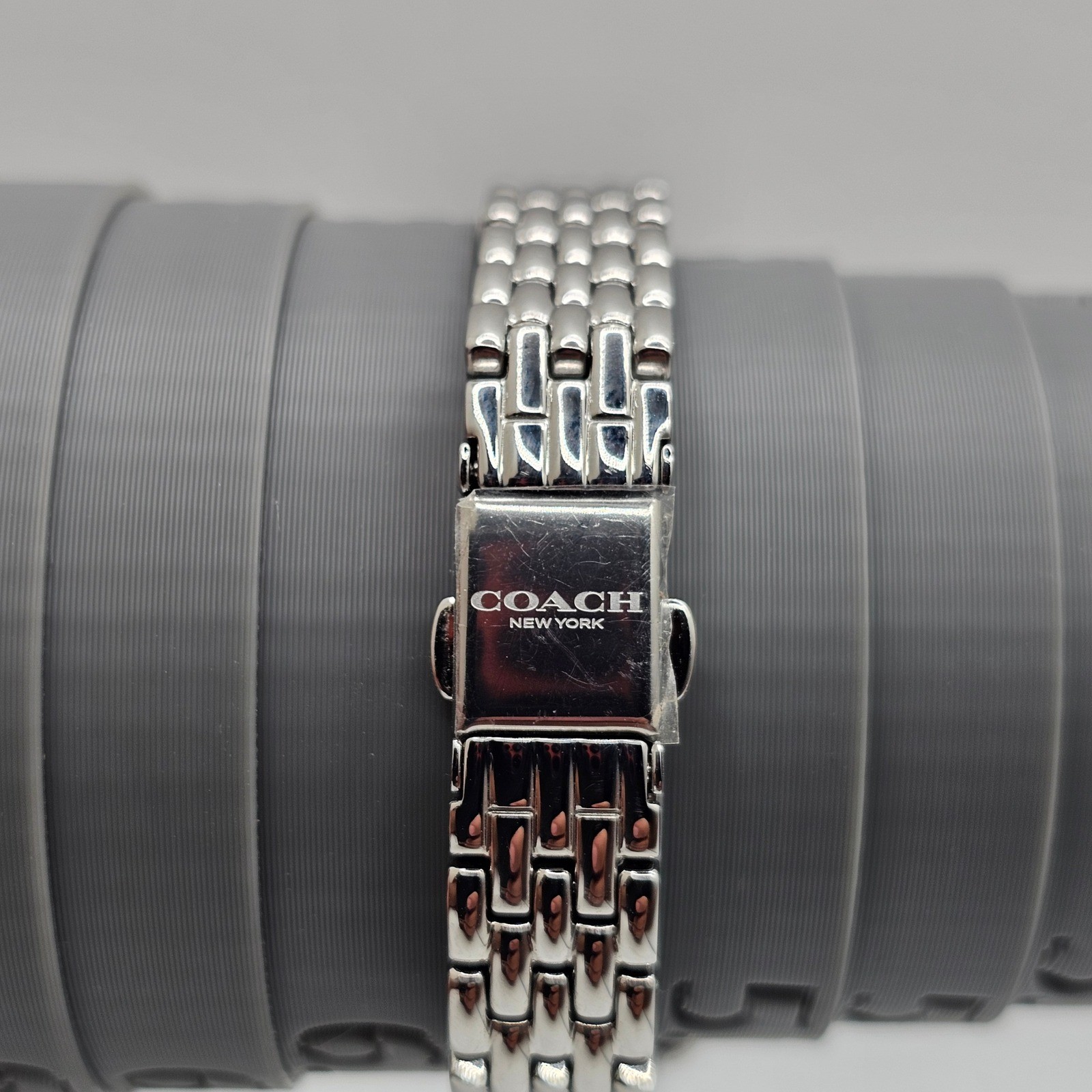 Coach Cadie Rectangular Stainless Steel Bracelet Watch Womens Silver 14504035 OS thumbnail 8