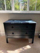 Antique navy Blue Painted Chest Of Drawers