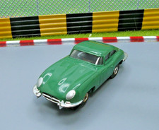 very clean used aurora thunderjet jaguar xke ho slot car, olive green