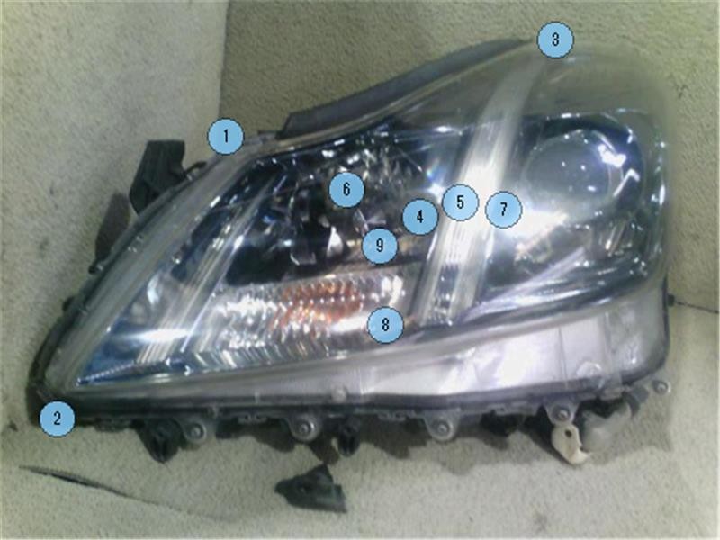 Left Point Lable JDM TOYOTA Crown GRS200 Genuine Left Headlight P80100-26005232 | eBay