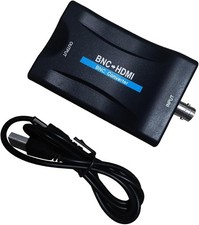 Coax to Hdmi Adapter,BNC HDMI Converter,CVBS PAL/NTSC BNC Black