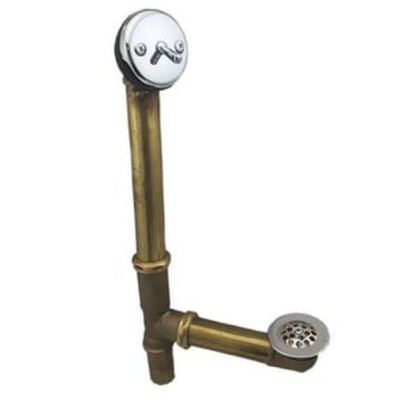 ProFlo PFWO250 Tub and Shower Waste / Overflow Drain - Chrome - For Tubs 18''-24''