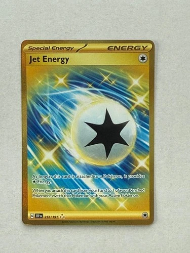 Jet Energy 252/191 Hyper Rare Surging Sparks Pokemon Near Mint