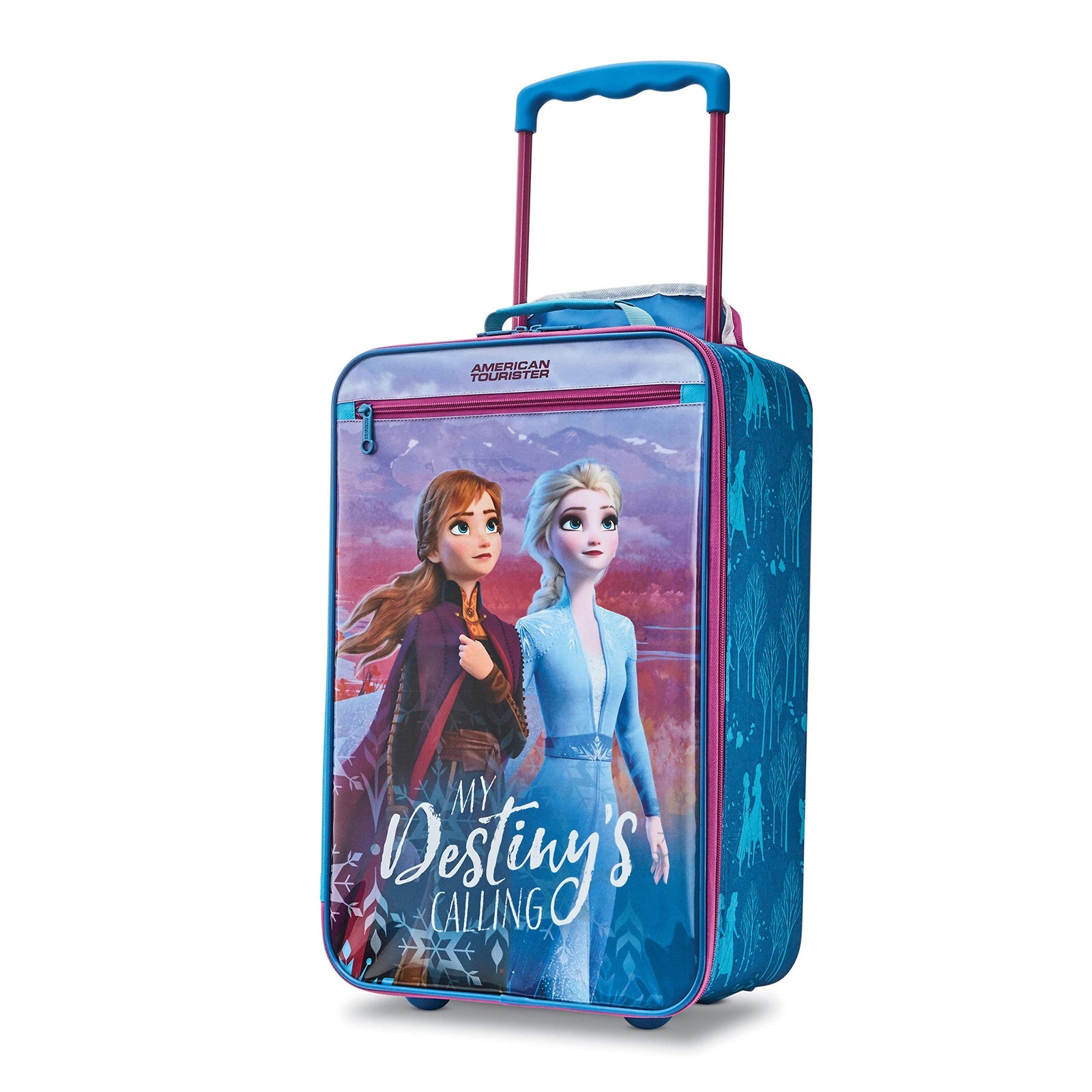 Kids' Disney Softside Upright Luggage, Frozen Destiny, Carry-On 18-Inch