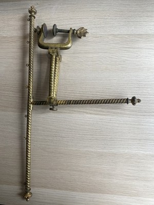 Vintage massiver Messing Gelenk G Klemmarm 