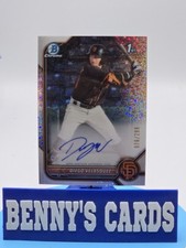 2022 Bowman Chrome Prospect Baseball Speckle Refractor Auto /299 Diego Velasquez