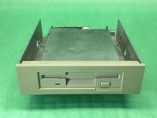 TEAC FD-235HF 3.5” Floppy Drive Internal Beige w 5.25” Bay Adapter - UNTESTED