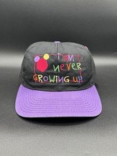 Vintage 1990s Disney  I Am Never Growing Up  SnapBack Hat Streetwear Casual