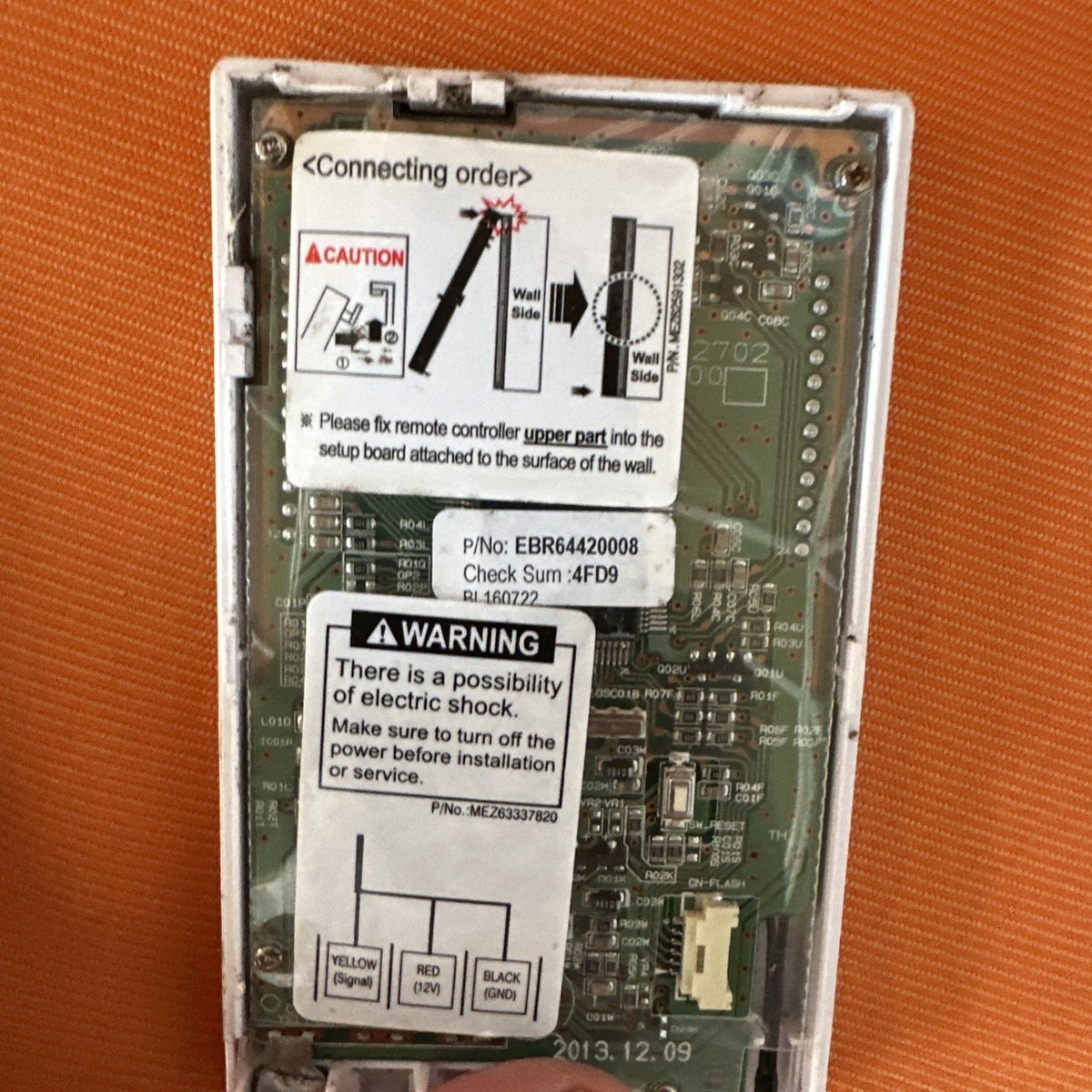 LG PREMTC00U WIRED SIMPLE REMOTE CONTROL THERMOSTAT MINI SPLIT AC