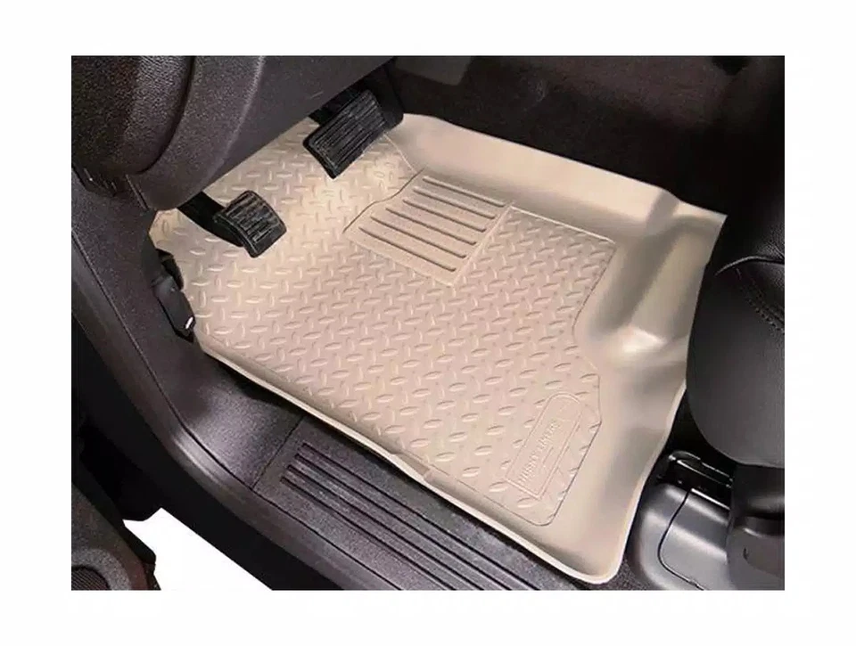 Husky Classic Floor Mats Fit 94-01 Ram 1500, 94-02 2500/3500 Front Row 2pc Tan Foto 2 de 3