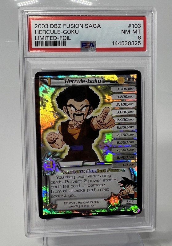 Dragon Ball Z Score Hercule-Goku Fusion Saga Limited Foil #103 PSA 9 Mint