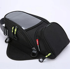 Waterproof Motor Tank Bag Black Oil Fuel Tank Magnetic Motorbike Motorcycle Bag.