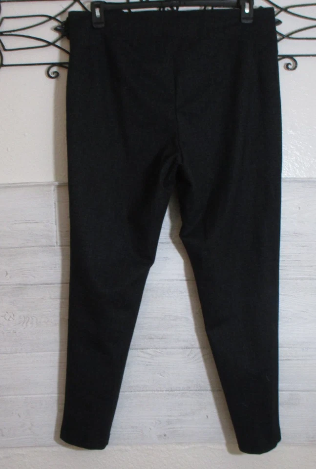 Zac & Rachel Pull On Stretch Pants Women's Size XL Black Gray Tapered Leg - Image 2 of 4