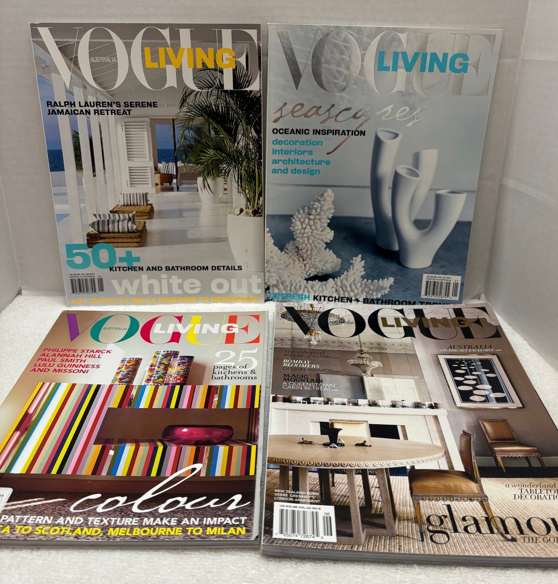 Vogue Living Australia Magazine Lot of 4 | Interior Design Décor