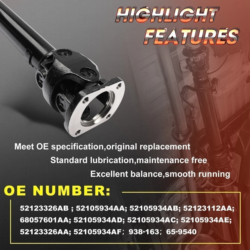 Front Drive Shaft Driveshaft For 2003-13 Dodge Ram 2500 3500 Diesel Auto 4WD US - Image 3 of 4