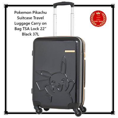 Pokemon Pikachu Suitcase Travel Luggage Carry on Bag TSA Lock 22