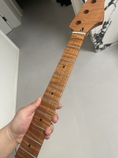 SS 21 frets Roasted flame Maple Electric bass neck P bass neck nut 42mm 34in