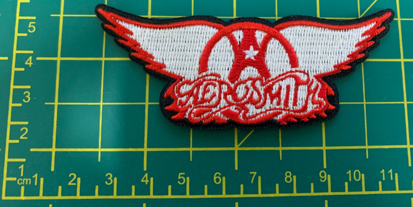 Aerosmith Red Wings Woven Sew Or Iron On Patch Officially Licensed Item