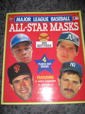 MLB All Star Masks, 2 of 4, Gallery Books, Mattingly, Clark, Strawberry, Canseco