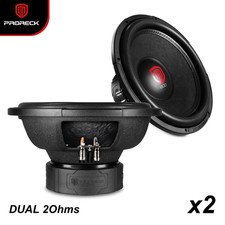 PRORECK 612 12" Car Subwoofer 1800W Dual 2 Ohm Summer Ready Bass Entertainment